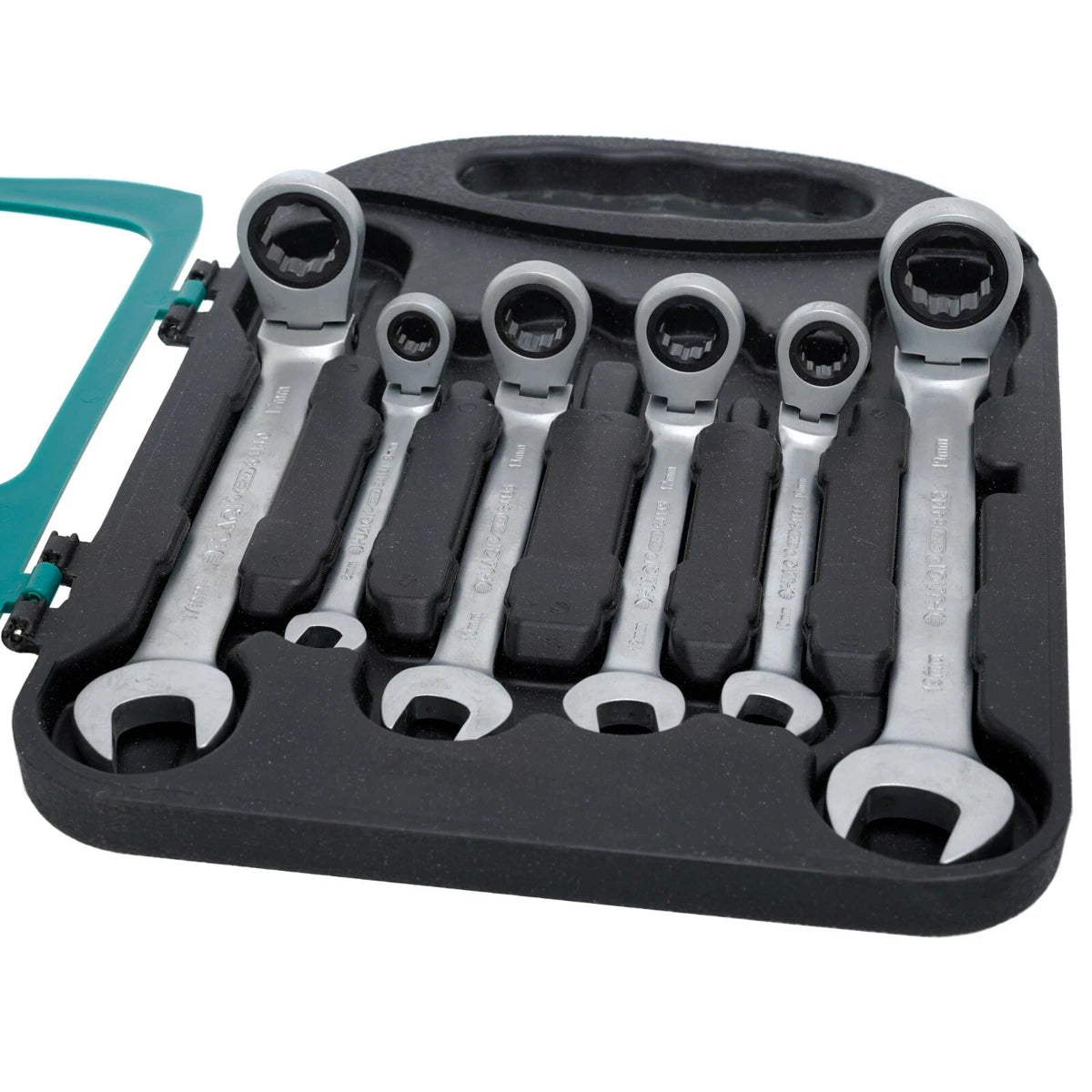 Set okastih ključeva sa zglobom (račna) – 7 komada, CR-V čelik