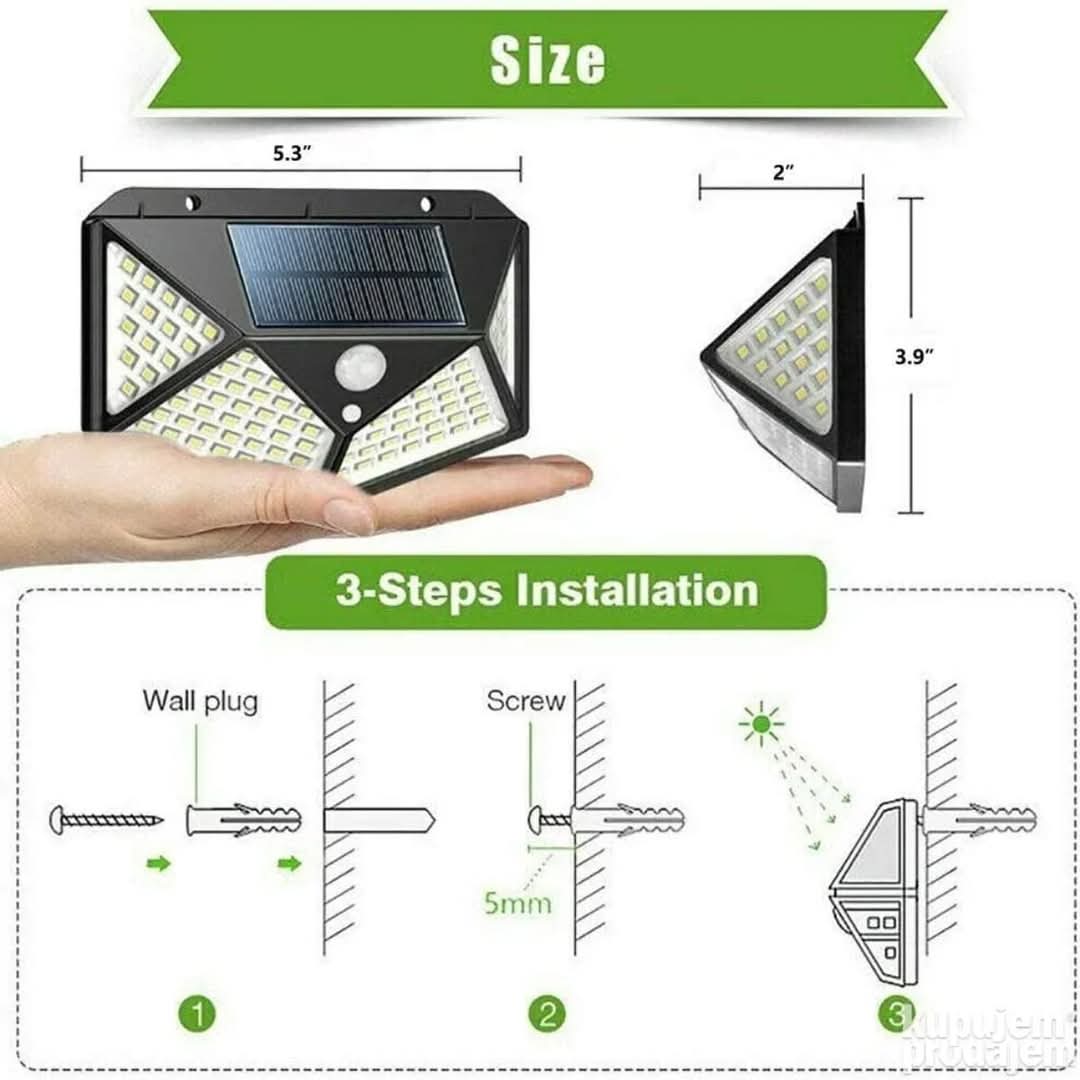 DEKORATIVNA SOLARNA LED LAMPA ZA DVORIŠTE