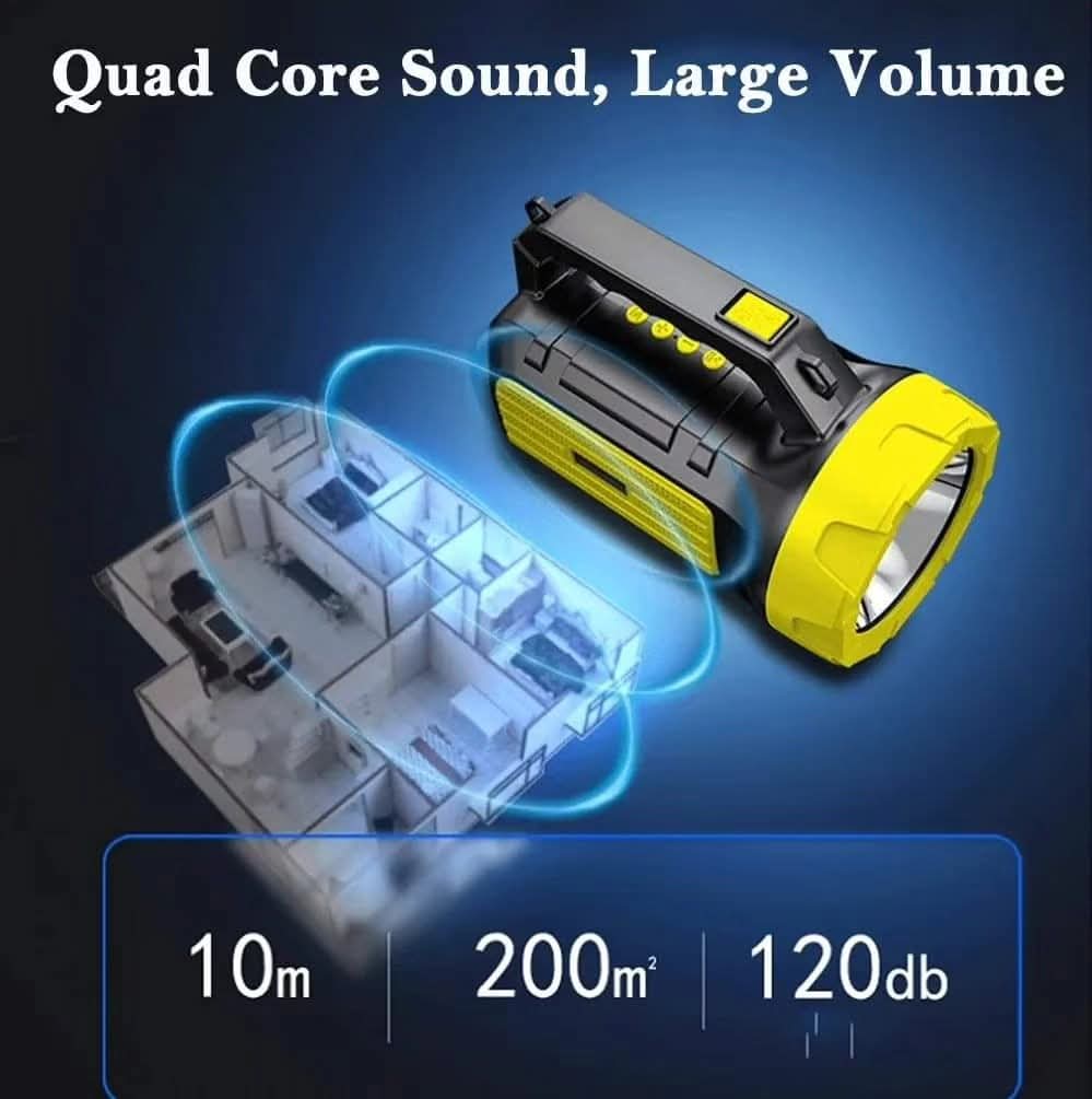 Rucna punjiva led lampa sa bluetooth zvucnikom