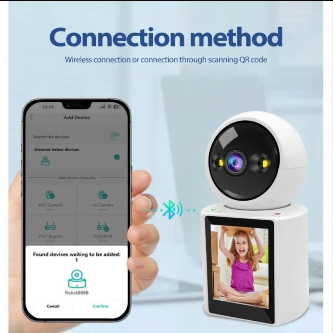 Dvosmjerna Wi-Fi kamera sa ekranom za video poziv
