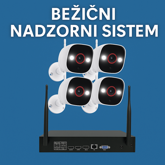 Set od 4 Wi-Fi sigurnosne kamere sa DVR uredjajem