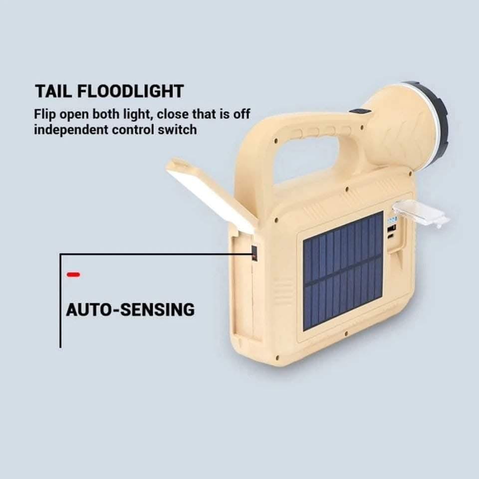 Solarna ručna led lampa sa solarnim i usb punjenjem