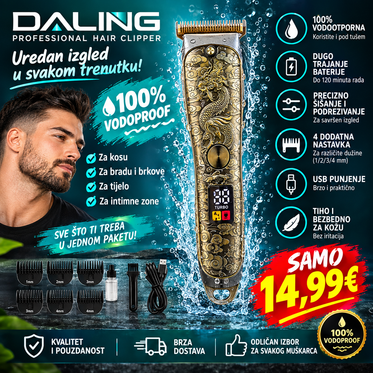 Masinica za brijanje DALING DL 1752