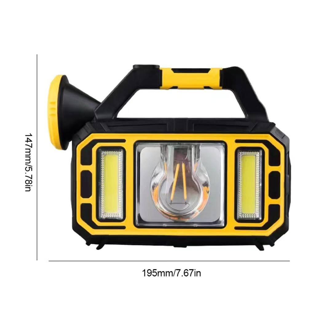 Visenamjenska solarna lampa prenosiva